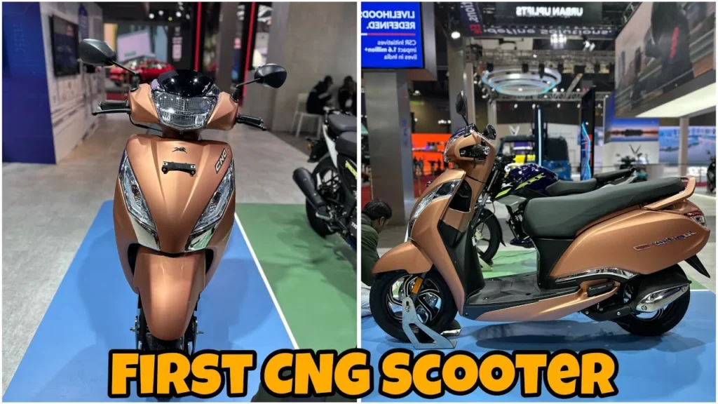 TVS Jupiter CNG Launched: World First CNG Scooter with Stylish Looks & Smooth Performance